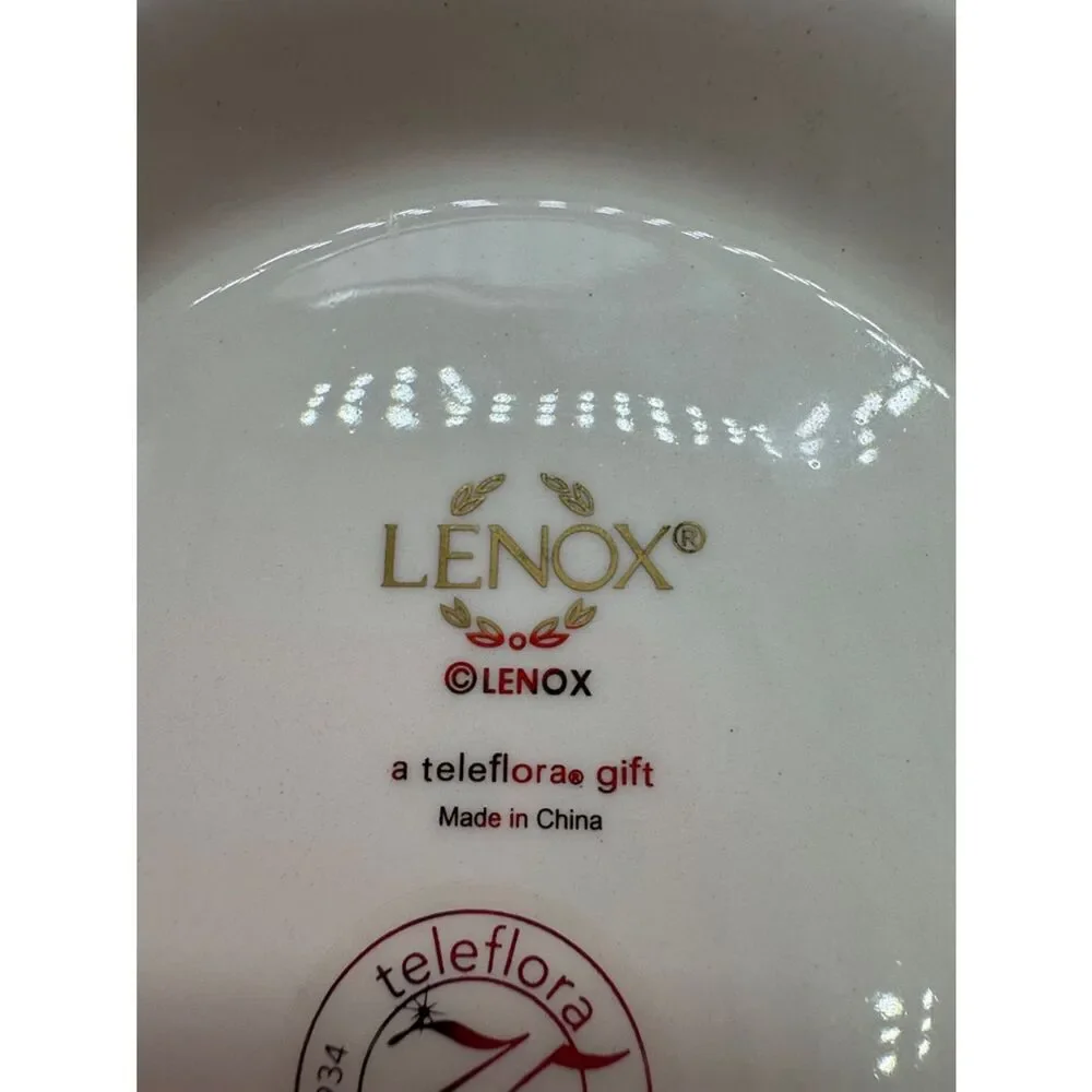 Lenox Teleflora 75th Anniversary Holly Berry Serving Bowl